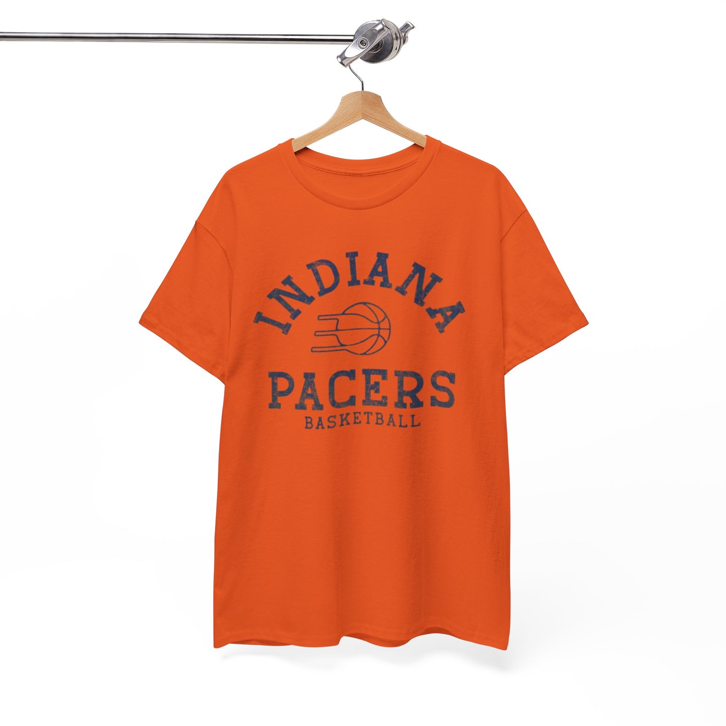 White Smoke Indiana Pacers Basketball Tee — Vintage Varsity  T-Shirt