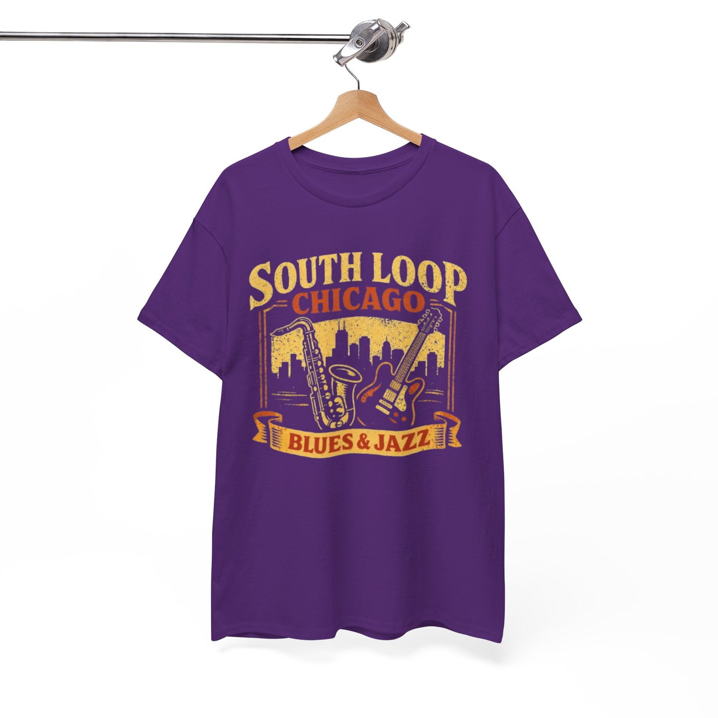 White Smoke South Loop Chicago Music  Blues & Jazz T-Shirt – Vintage Music Culture Graphic Tee