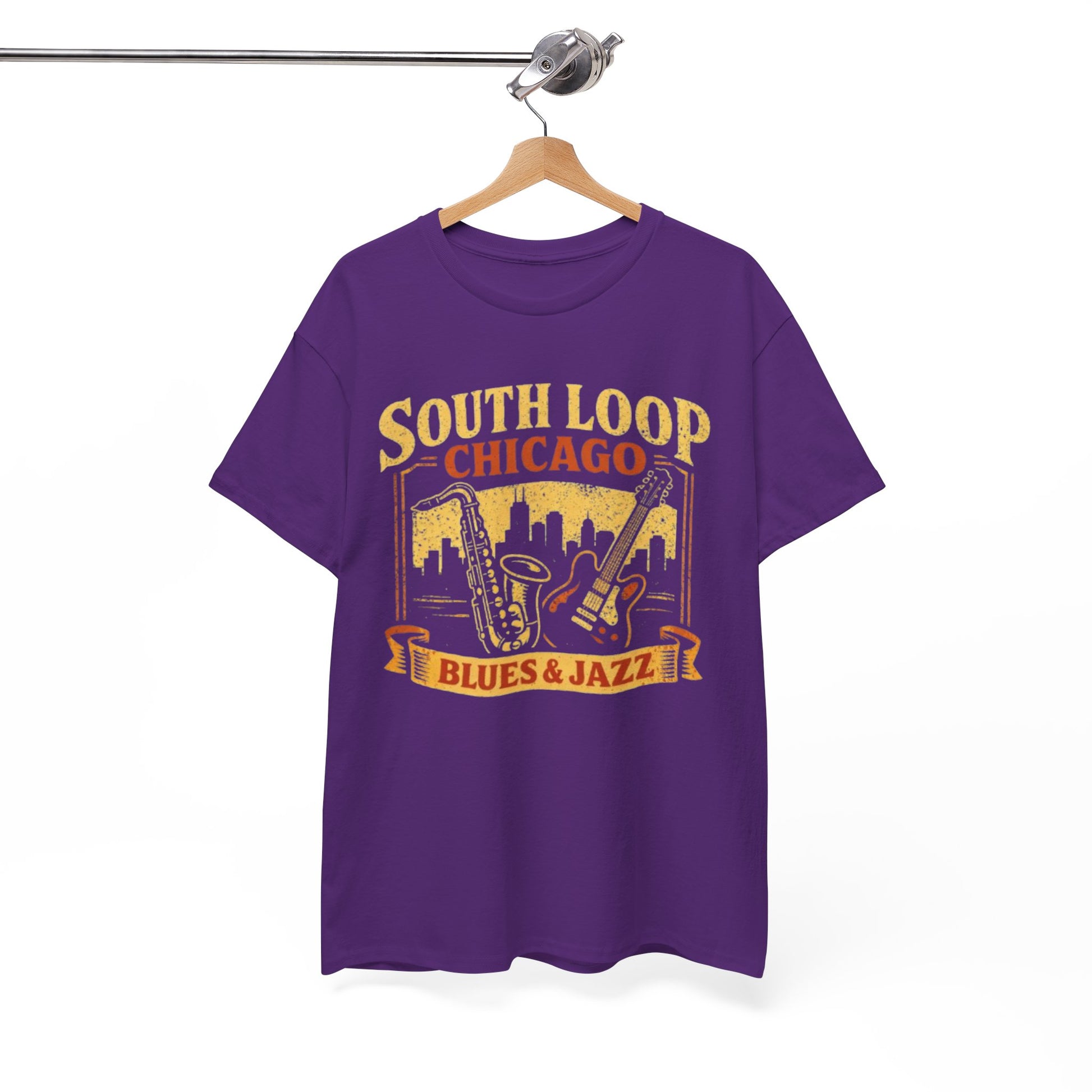 White Smoke South Loop Chicago Music  Blues & Jazz T-Shirt – Vintage Music Culture Graphic Tee