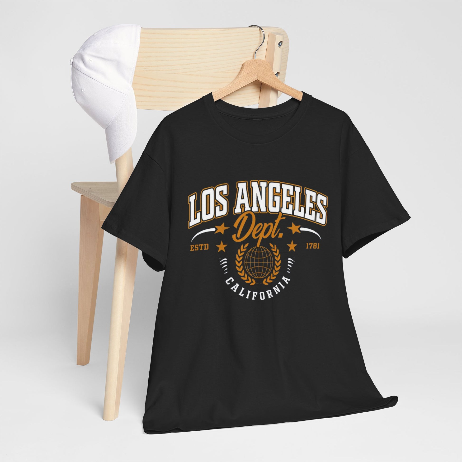 Dark Slate Gray Los Angeles Dept. T‑Shirt – Vintage California College Graphic Tee