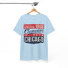 White Smoke Chicago Marathon Champion 1986 T-Shirt – Vintage Athletic Streetwear Tee