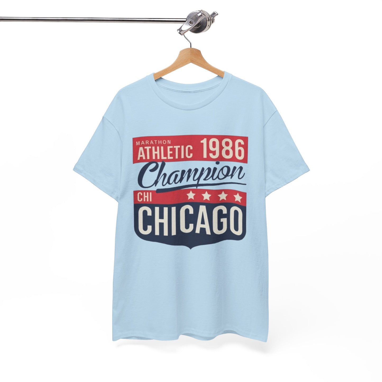 Chicago Marathon Champion 1986 T-Shirt – Vintage Athletic Streetwear Tee