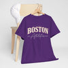 Lavender Boston Athletics Tee — Vintage Collegiate T‑Shirt