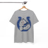 White Smoke Indianapolis Colts Horse Mascot Horseshoe T-Shirt