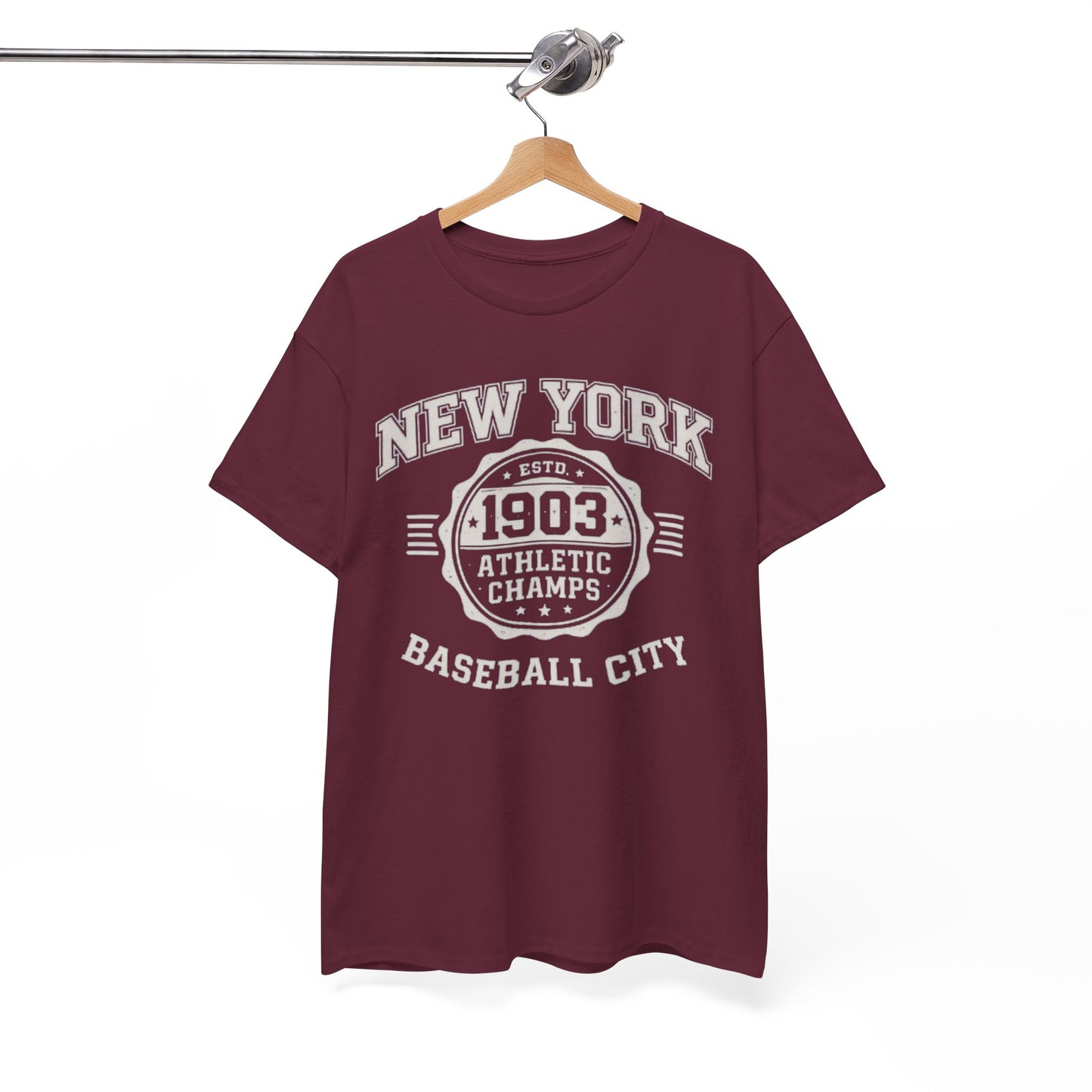 New York Baseball T-Shirt – 1903 Athletic Champs Varsity Design Tee