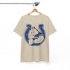 White Smoke Indianapolis Colts Horse Mascot Horseshoe T-Shirt