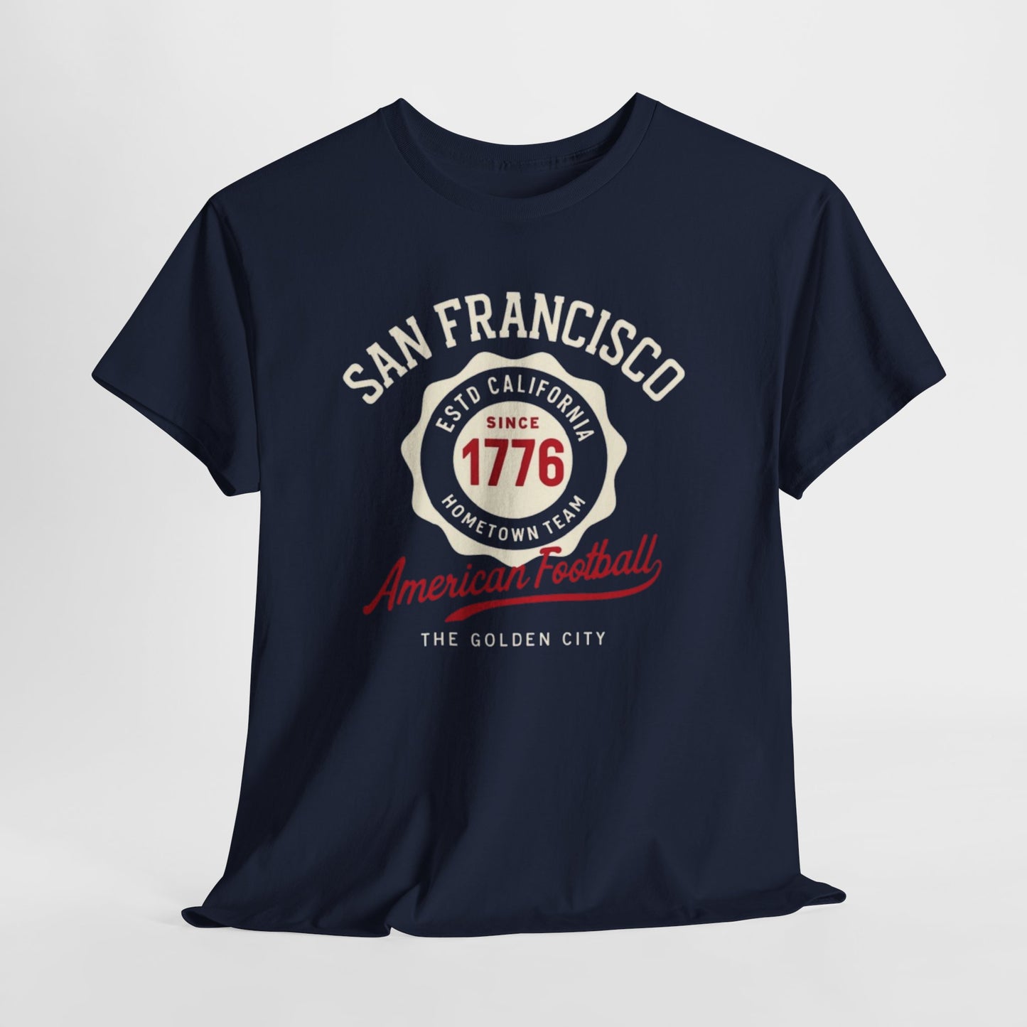 San Francisco American Football Heritage T-Shirt – Golden City Hometown Style Tee