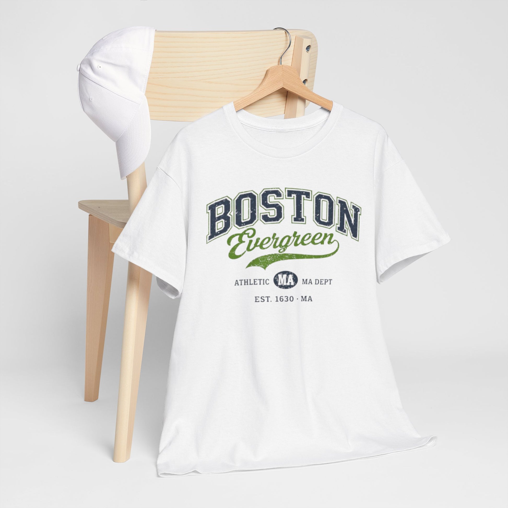 Lavender Boston Evergreen T-Shirt — Vintage Athletic City Tee