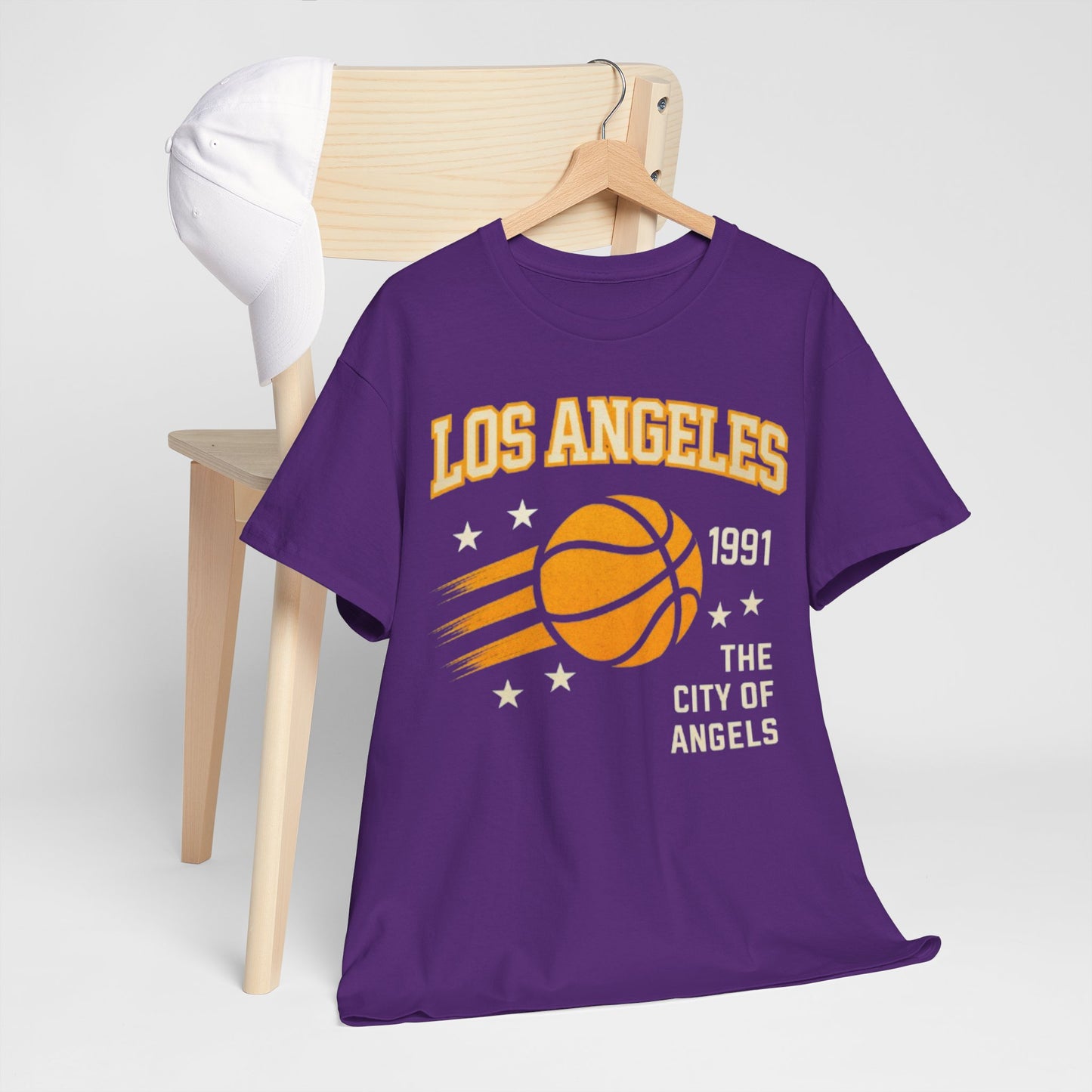 Los Angeles Basketball Tee – "The City of Angels" 1991 Vintage Basketball Shirt