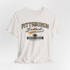 Lavender Pittsburgh Football T‑Shirt — Heinz Field Vintage Crew Tee