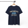 White Smoke San Francisco Stay Gold Graphic T-Shirt – Golden State Heritage City Design