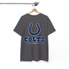 White Smoke Indianapolis Colts  Horseshoe Tee - Retro Football Fan Shirt