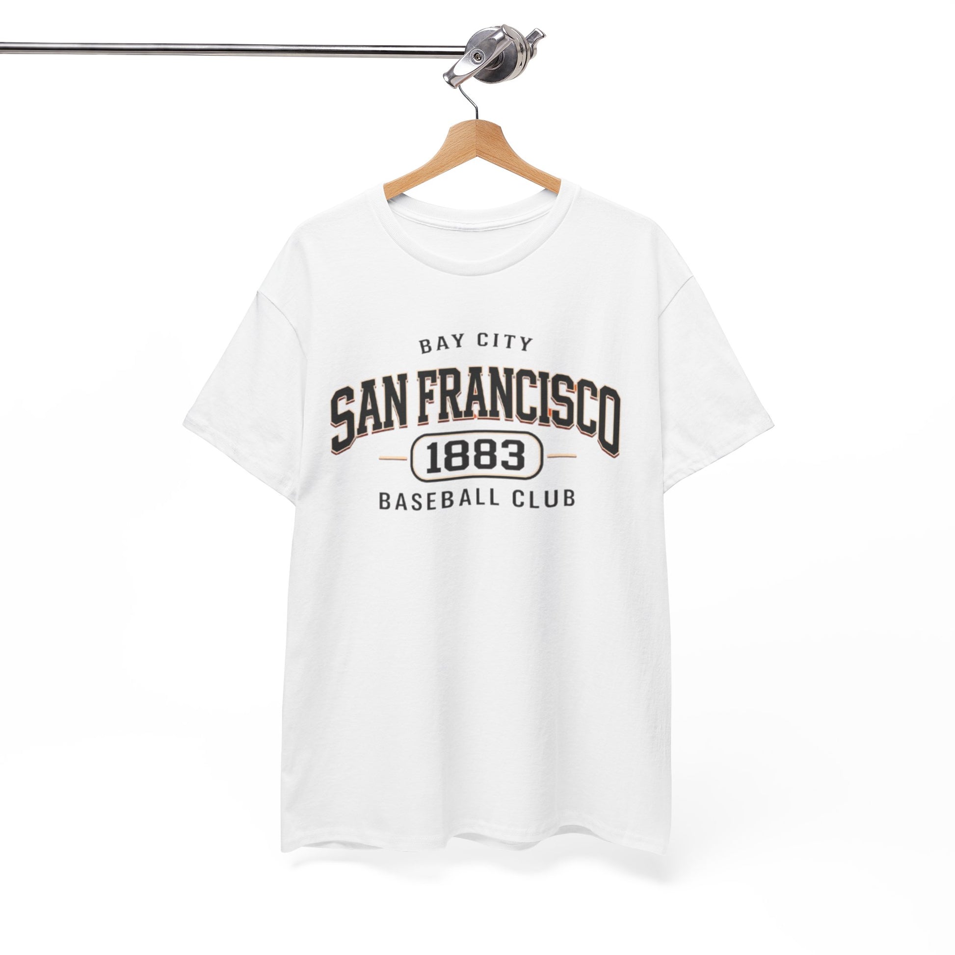 White Smoke San Francisco 1883 Baseball Club Tee — Vintage Bay City Graphic T-Shirt