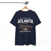 White Smoke Atlanta Champion T-Shirt — The Peach State "Rep for the ATL" Graphic Tee