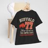 Dark Slate Gray Buffalo 77 New York Tee — Empire State Vintage Sports Shirt