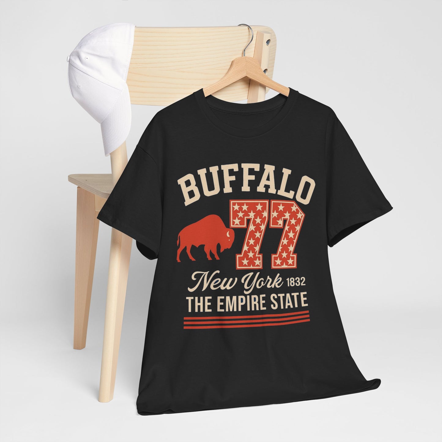 Buffalo 77 New York Tee — Empire State Vintage Sports Shirt