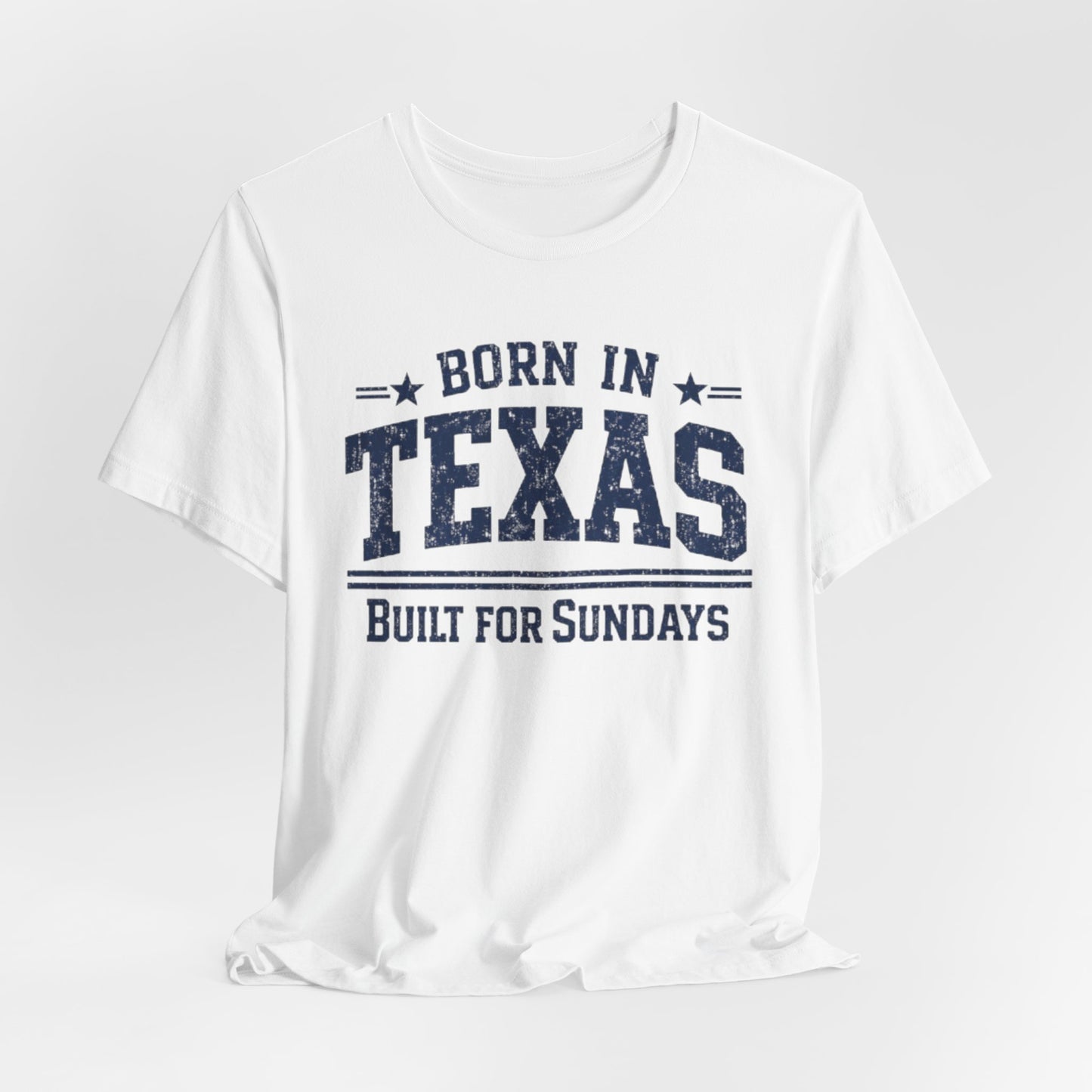 Lavender Texas Football Shirt – Born in Texas Built for Sundays Dallas Game Day T Shirt