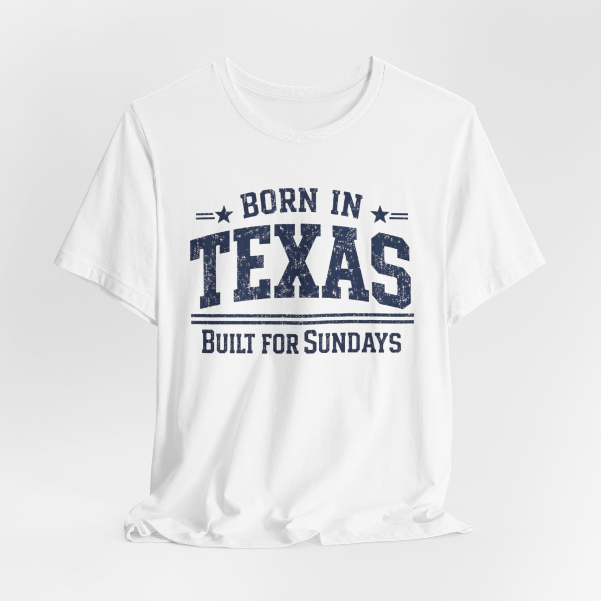 Lavender Texas Football Shirt – Born in Texas Built for Sundays Dallas Game Day T Shirt