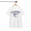White Smoke Columbus Ohio Athletic Tee – Vintage Collegiate Graphic T-Shirt