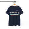 Minneapolis Vintage Stripe Tee — Established 1867 City Shirt – casual fan outfit, breathable comfort wear, image 1.0