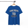 White Smoke San Diego Athletic Dept. SD Division 619 T-Shirt