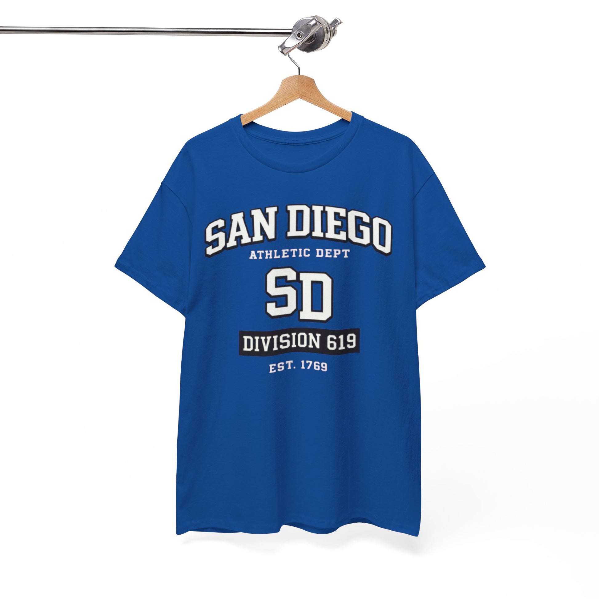 White Smoke San Diego Athletic Dept. SD Division 619 T-Shirt