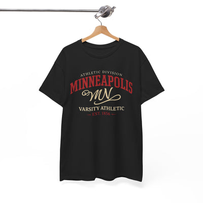 Minneapolis Varsity Athletic Tee — MN Retro College T-Shirt – lightweight game day shirt, game day outfit, image 1.0