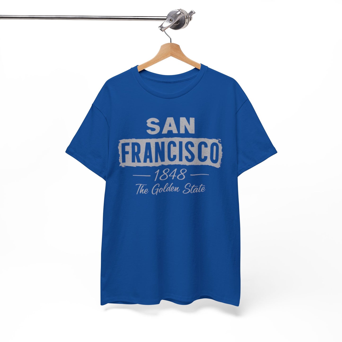 White Smoke San Francisco Golden State Heritage T-Shirt – 1848 City Streetwear Graphic Tee