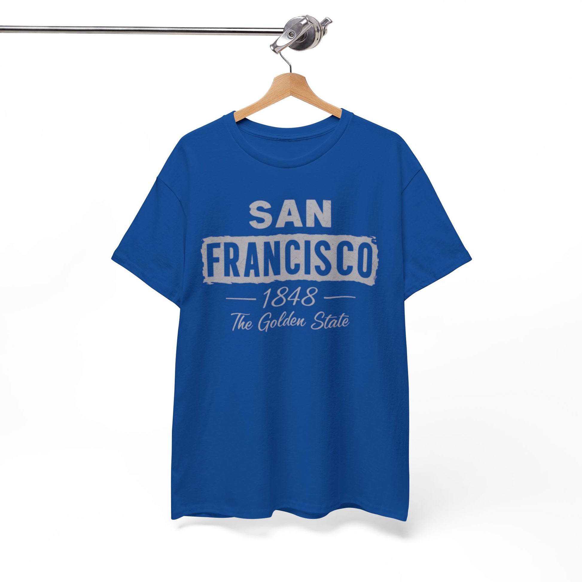 White Smoke San Francisco Golden State Heritage T-Shirt – 1848 City Streetwear Graphic Tee