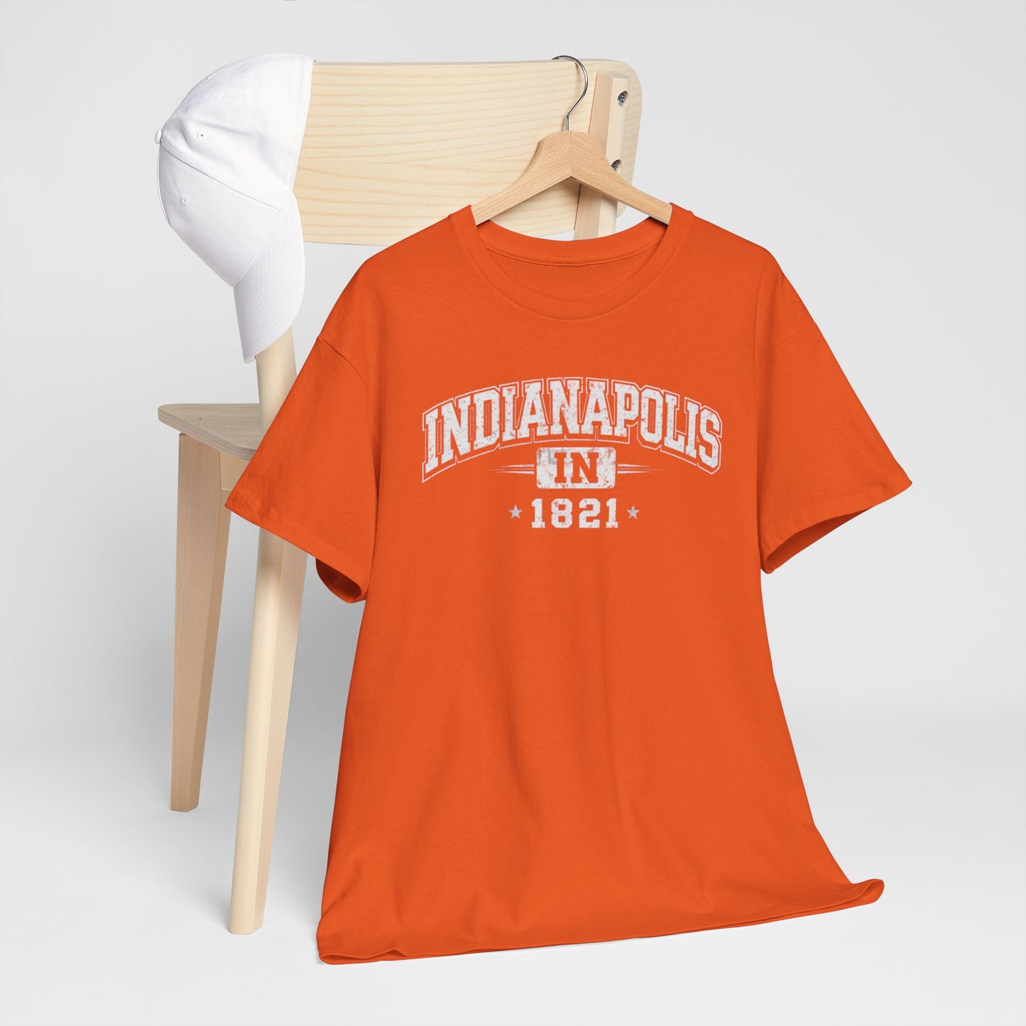 Chocolate Indianapolis 1821 Tee Vintage City T Shirt Indiana Retro Graphic Shirt