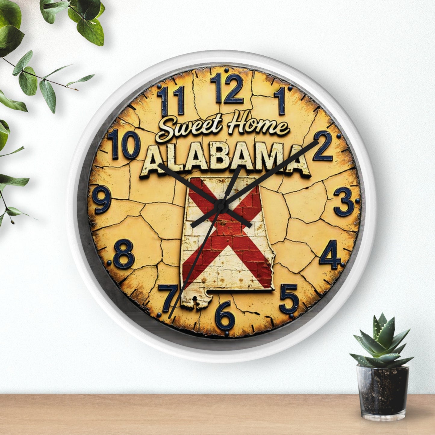 Sweet Home Alabama Vintage Wall Clock