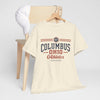 Antique White Columbus Ohio Athletics Tee — City Club Vintage Sports T-Shirt