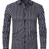 White Smoke A Men'S Casual Light Business Striped Long-Sleeve Shirt - Tailored Fit with Wrinkle-Resistant Fabric, Suitable for All Seasons - Perfect for Business Commuting, Casual Gatherings, And Dates - Can Be Given As a Gift