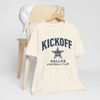 Antique White Kickoff Dallas Football Club Tee — Vintage Star Game Day Shirt