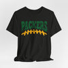 Dark Slate Gray Packers Football Tee — Vintage Green & Gold Gridiron Design