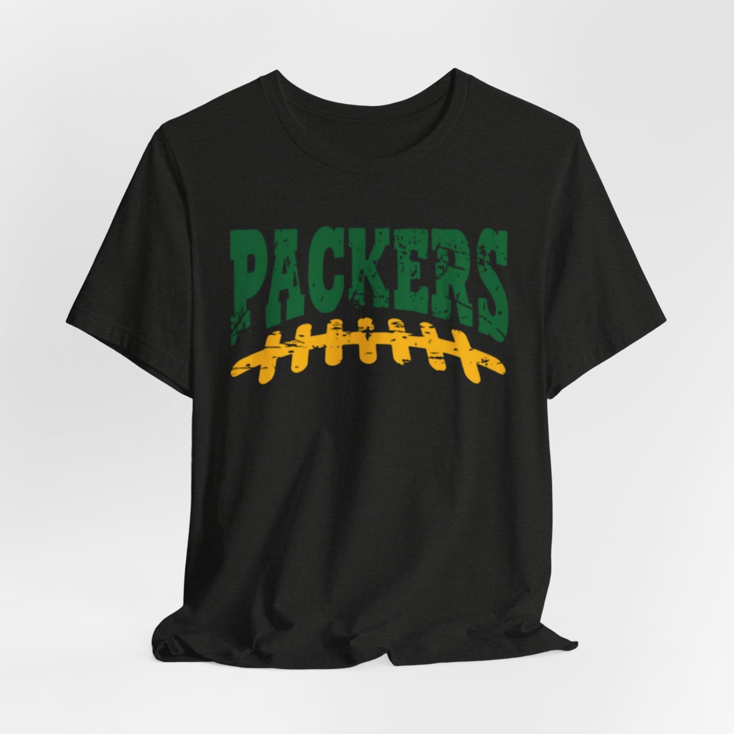 Packers Football Tee — Vintage Green & Gold Gridiron Design