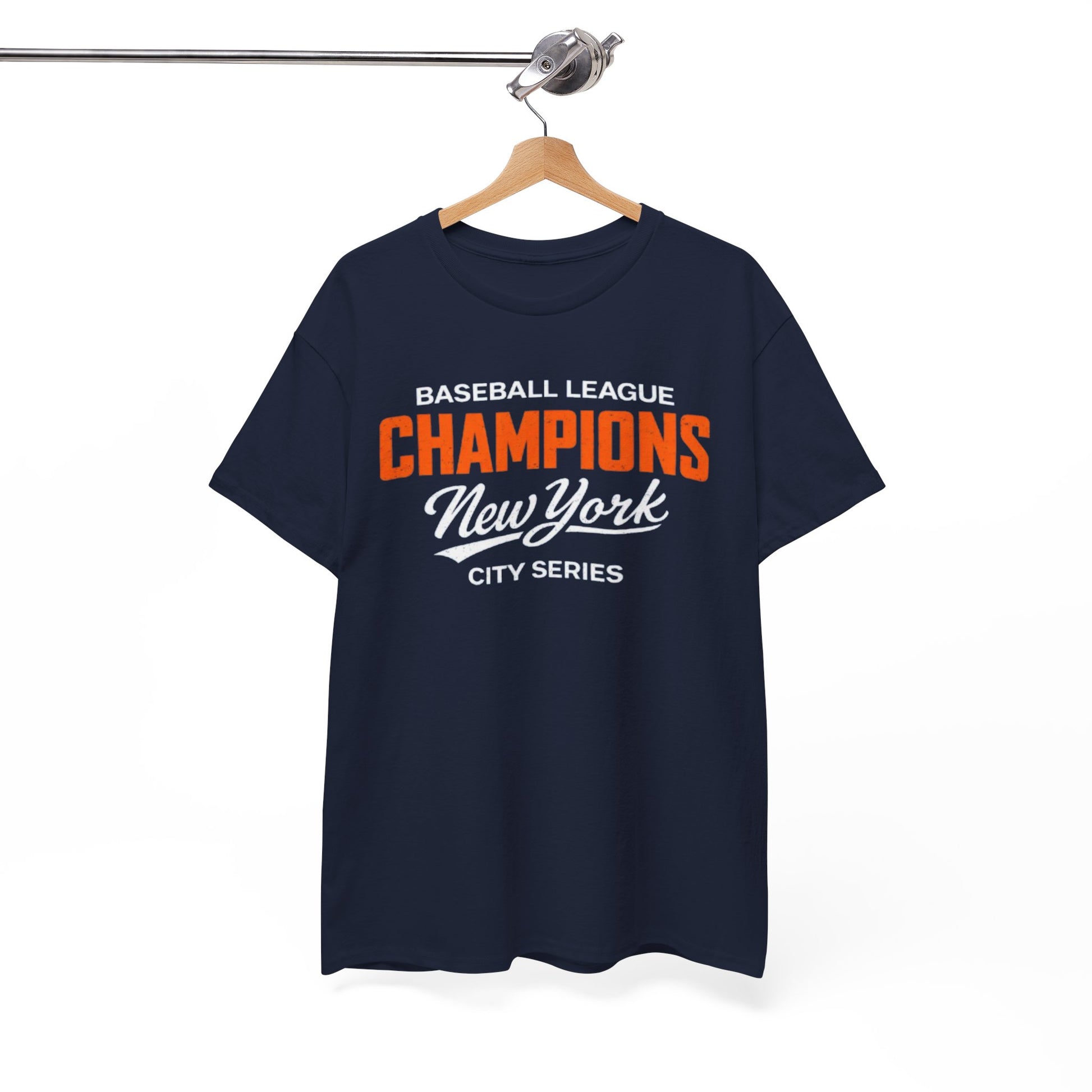 White Smoke Champions New York Baseball Tee — City Series Champion T‑Shirt