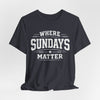 Dark Slate Gray Texas Football Shirt – Where Sundays Matter Dallas Game Day T Shirt for Men