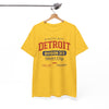 White Smoke Detroit Division 313 Motor City T-Shirt Vintage varsity College style Casual tee  Retro design