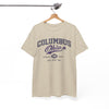 White Smoke Columbus Ohio Athletic Tee – Vintage Collegiate Graphic T-Shirt