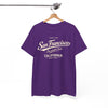 White Smoke San Francisco Baseball Club T-Shirt — California Vintage Script Tee