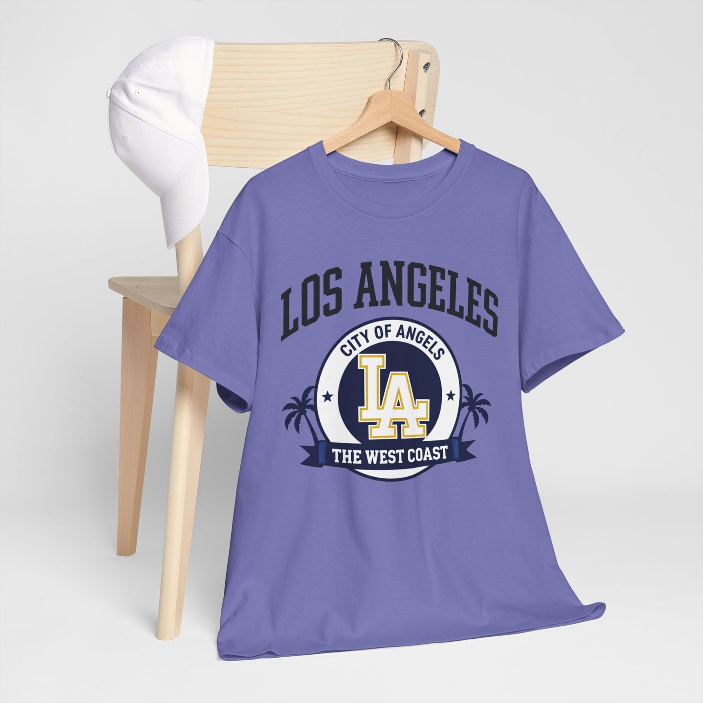 Lavender Los Angeles City of Angels LA Graphic T-Shirt – West Coast Streetwear Tee