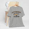 Dark Gray Pittsburgh Football T‑Shirt — Heinz Field Vintage Crew Tee