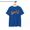 White Smoke Kansas City MO Retro Script T-Shirt - Vintage Sports Style Tee