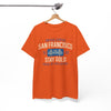 White Smoke San Francisco Stay Gold Graphic T-Shirt – Golden State Heritage City Design