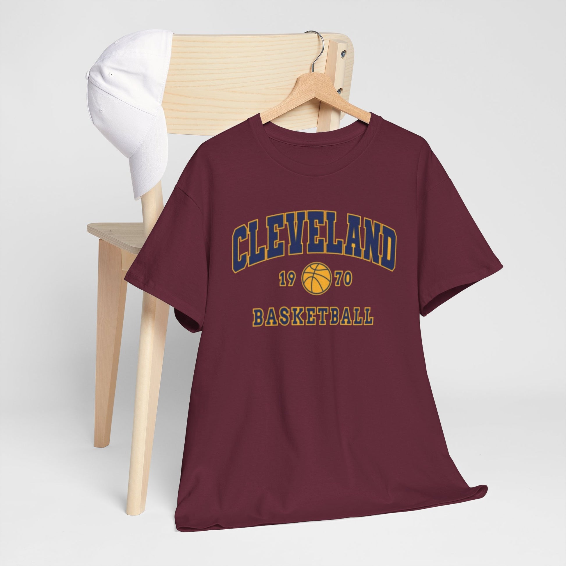 Cleveland Basketball Tee — Vintage 1970 Hoop Logo T-Shirt streetwear fashion product image 7