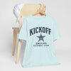 Lavender Kickoff Dallas Football Club Tee — Vintage Star Game Day Shirt