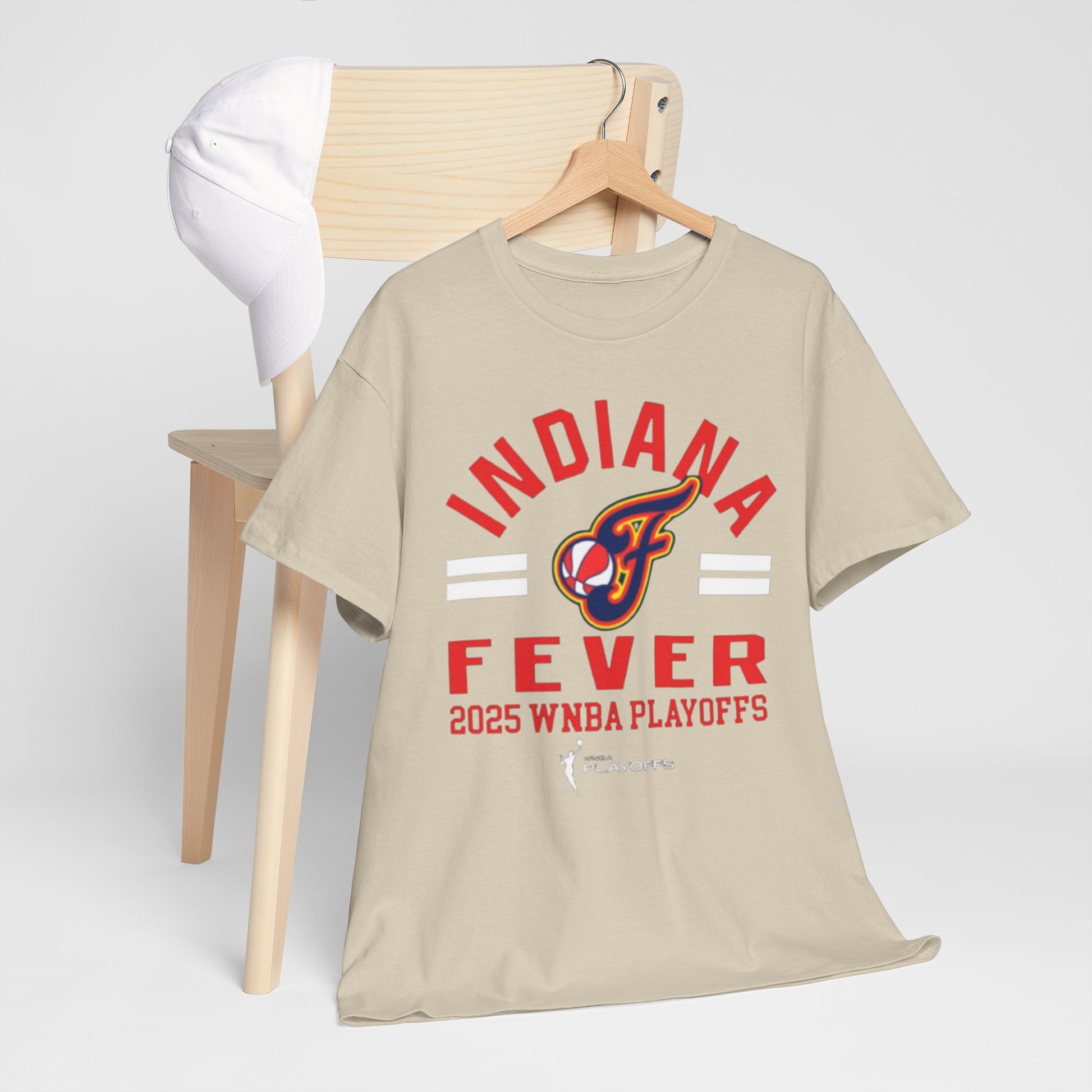 Gray Indiana Fever 2025 WNBA Playoffs T-Shirt