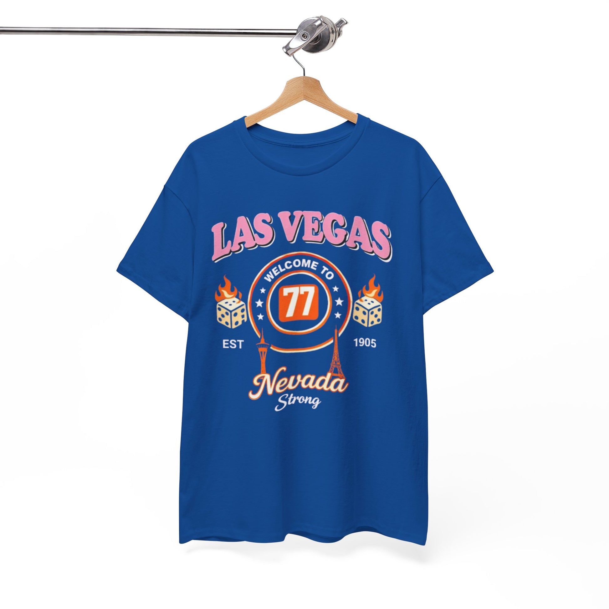 White Smoke Las Vegas Nevada Strong Casino Graphic Tee