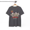 White Smoke New York University '97 Vintage Collegiate Tee  script and retro varsity number shirt